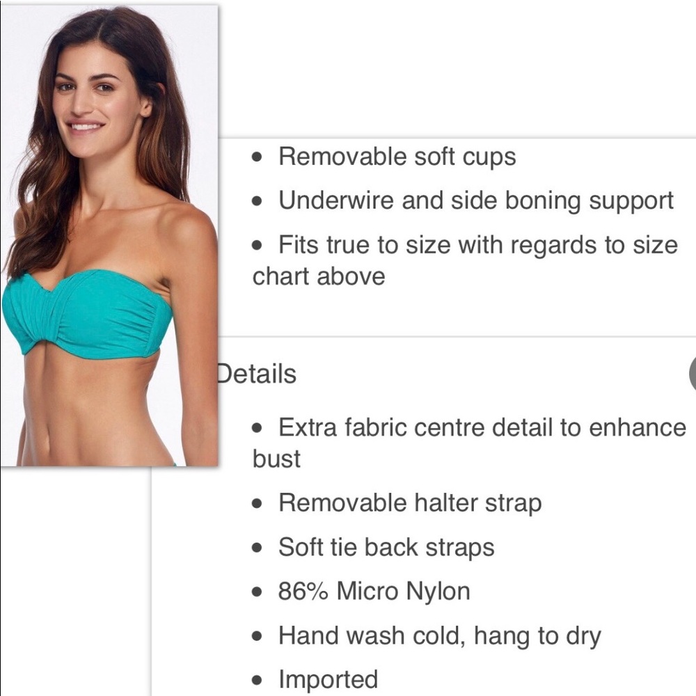 SKYE•INDIE BANDEAU BIKINI TOP - Picture 4 of 9